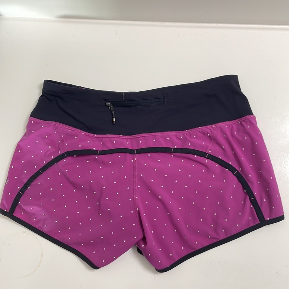 RARE Lulu Run Times Short (Reflective) Night Fall Ultra Violet Silver/Naval Blue - Picture 5 of 9